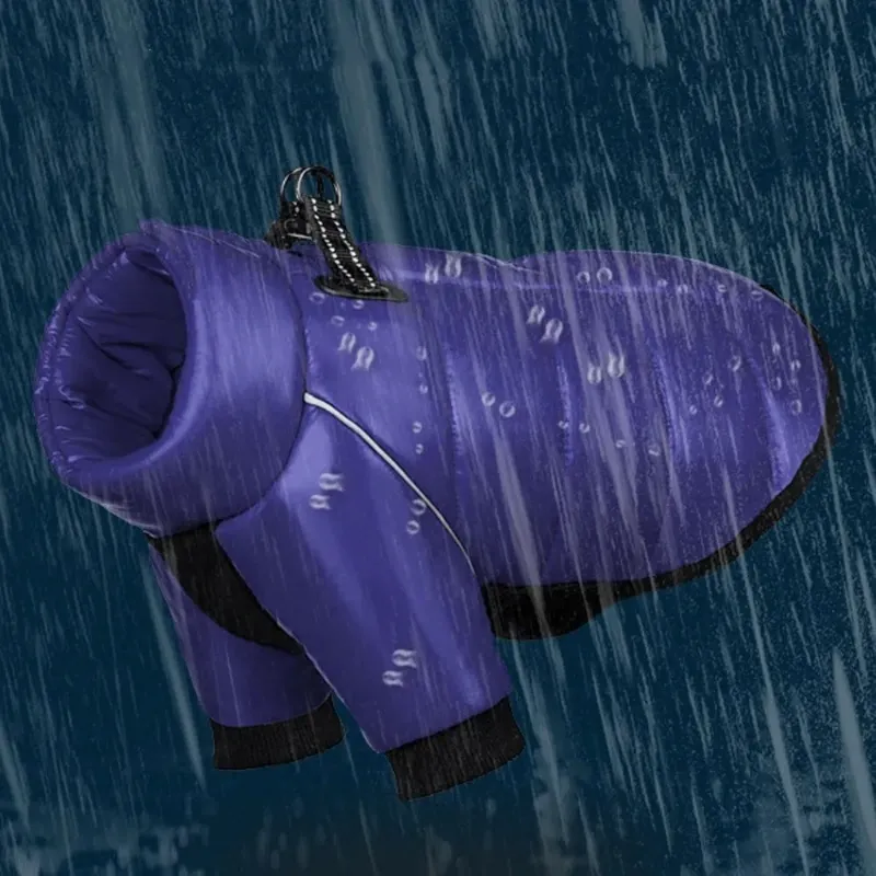 ABRIGO IMPERMEABLE TALLA S (Morado)