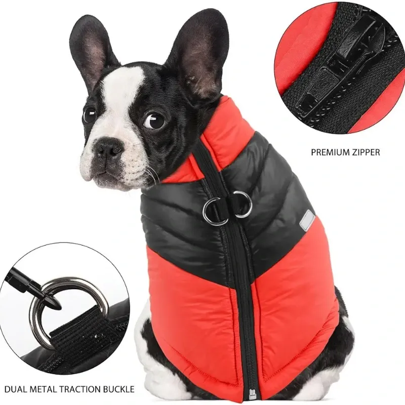 ABRIGO IMPERMEABLE TALLA M (Rojo y Negro)