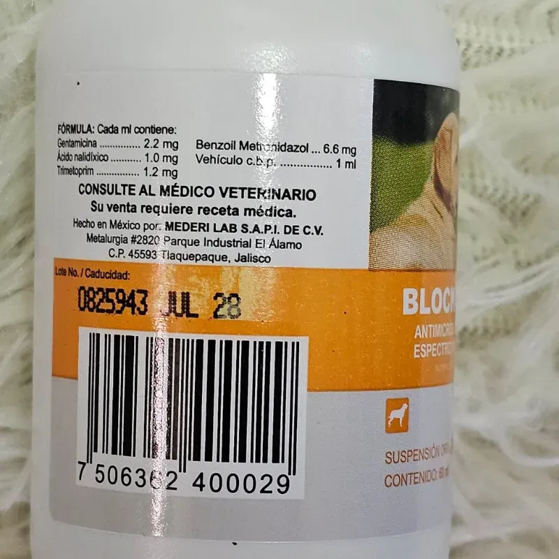 BLOCK IN PETS 60 ml (Antimicrobiano)