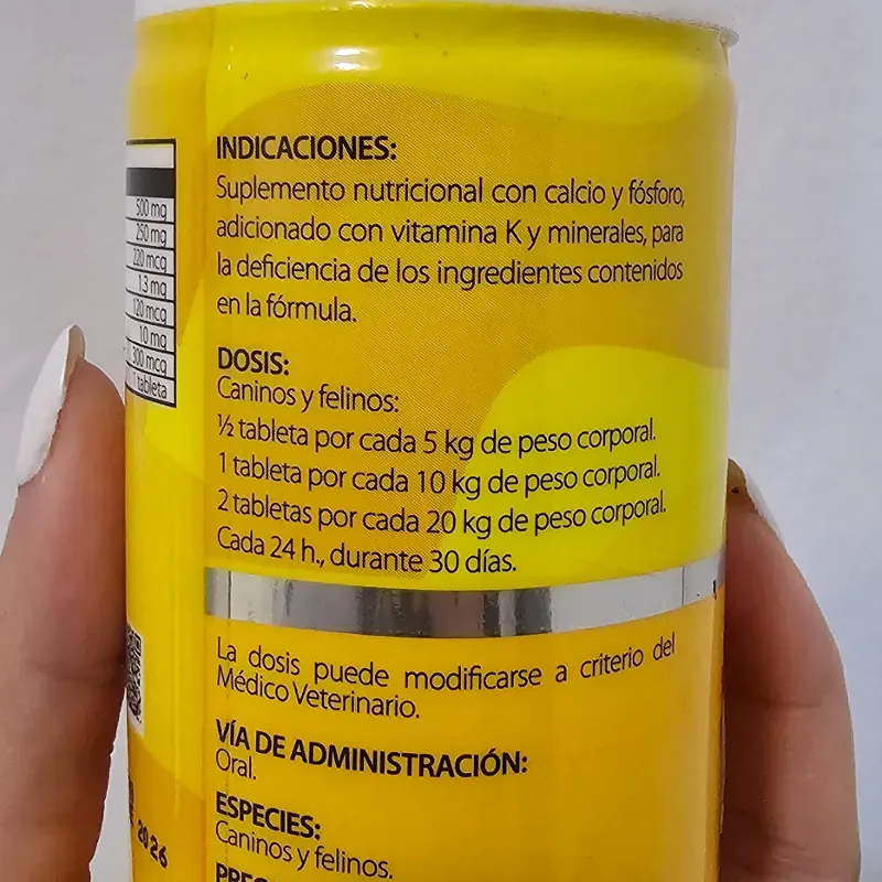 CANOPLEX CALCIO 30 TABLETAS