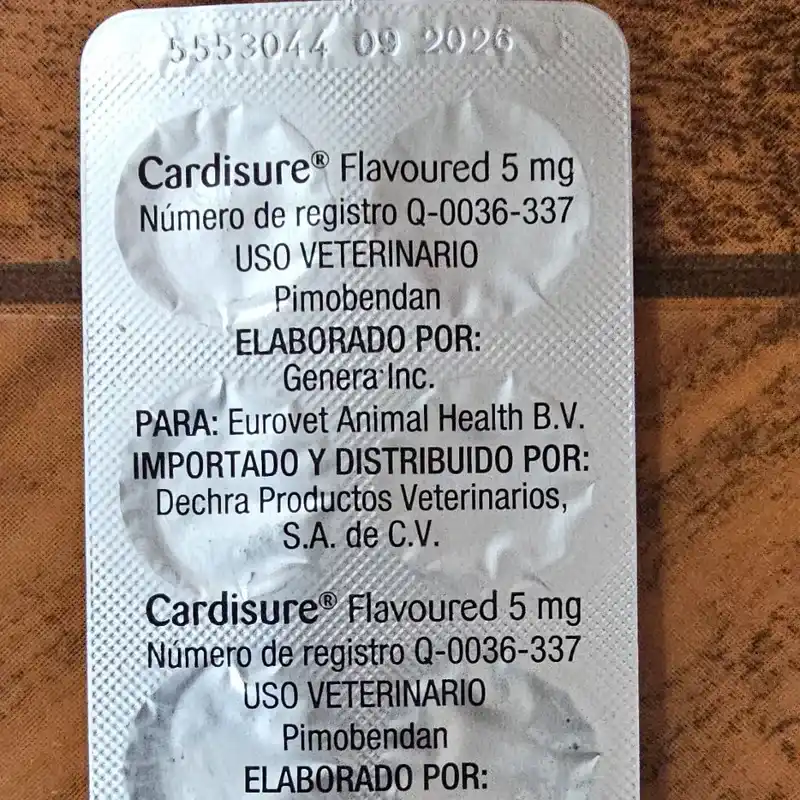 CARDISURE FLAVOURED (PIMOBENDAN) 5 MG