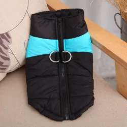 CHAQUETA DE INVIERNO TALLA M (Negro y Azul)