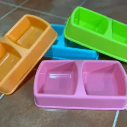 COMEDERO DOBLE PARA PERROS MEDIANOS