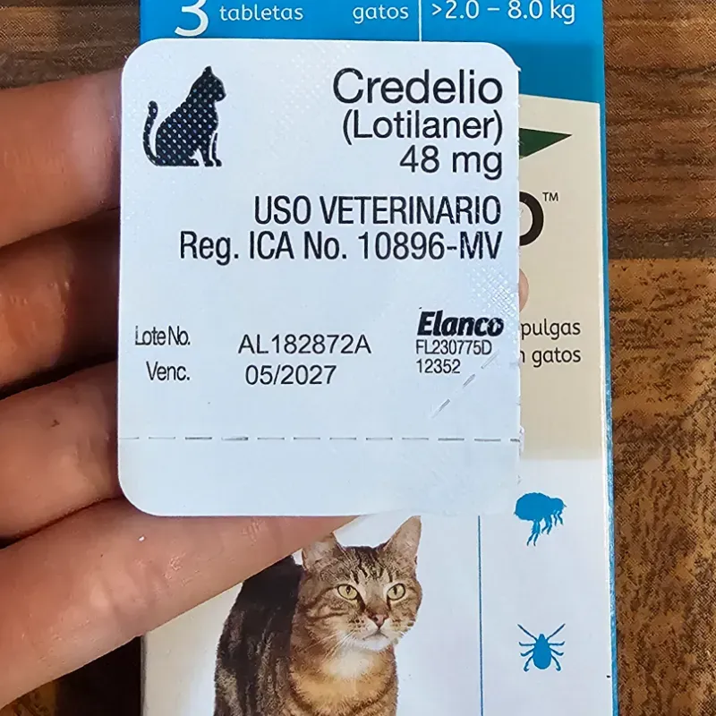 CREDELIO PARA GATOS 48 MG (2-8 KG) LOTILANER