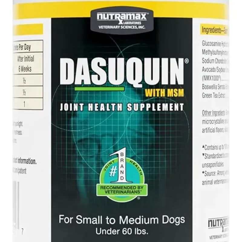 Dasuquin con MSM perros <60 lbs 84 tabletas