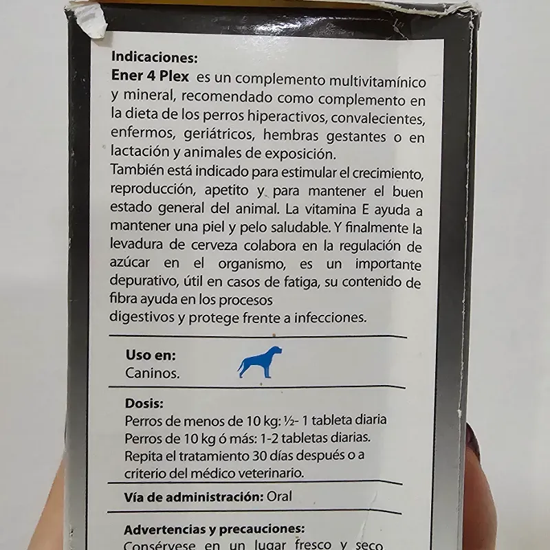 ENER 4 PLEX ADULTO 60 TABLETAS