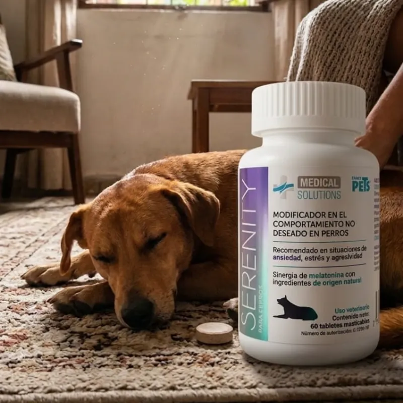 SERENITY SUPLEMENTO CALMANTE PARA PERROS60 TAB (ansiedad, estrés, agresividad)