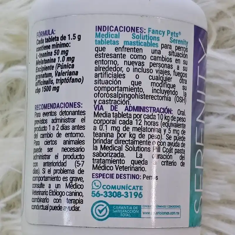 FANCY PETS SERENITY 60 TAB (ansiedad, estrés, agresividad)