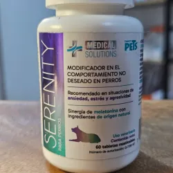 SERENITY SUPLEMENTO CALMANTE PARA PERROS60 TAB (ansiedad, estrés, agresividad)