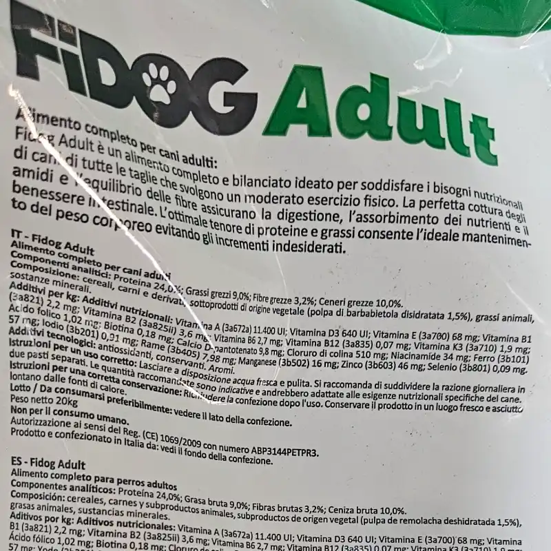 FIDOG ADULTO 20 KG