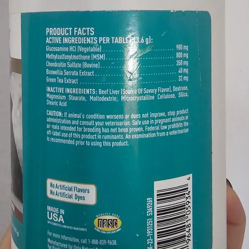 GLUCOSAMINA DOGMX HIP AND JOINT RAZAS GRANDES 120 TAB