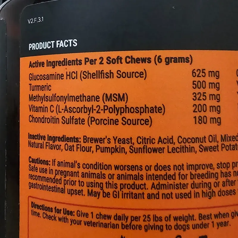 GLUCOSAMINA PET HONESTY 90 MASTICABLES