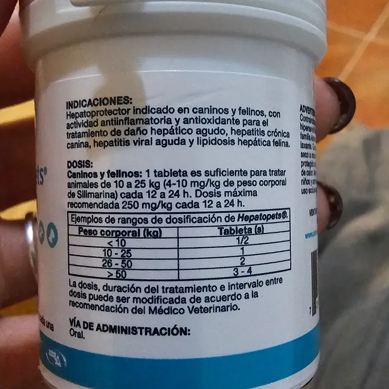 HEPATOPETS (protector hepático)