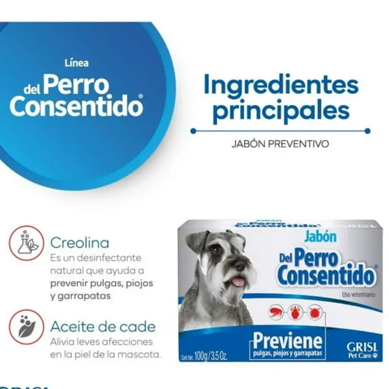 JABON DEL PERRO CONSENTIDO (Antipulgas) 100 g