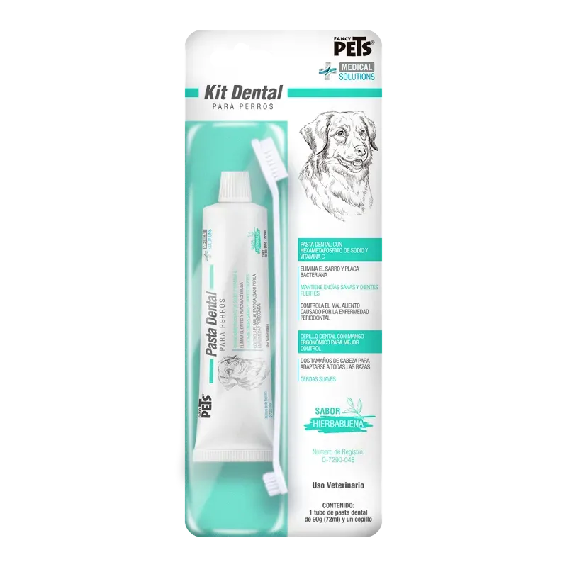 KIT DENTAL (Pasta y Cepillo antisarro para perro)