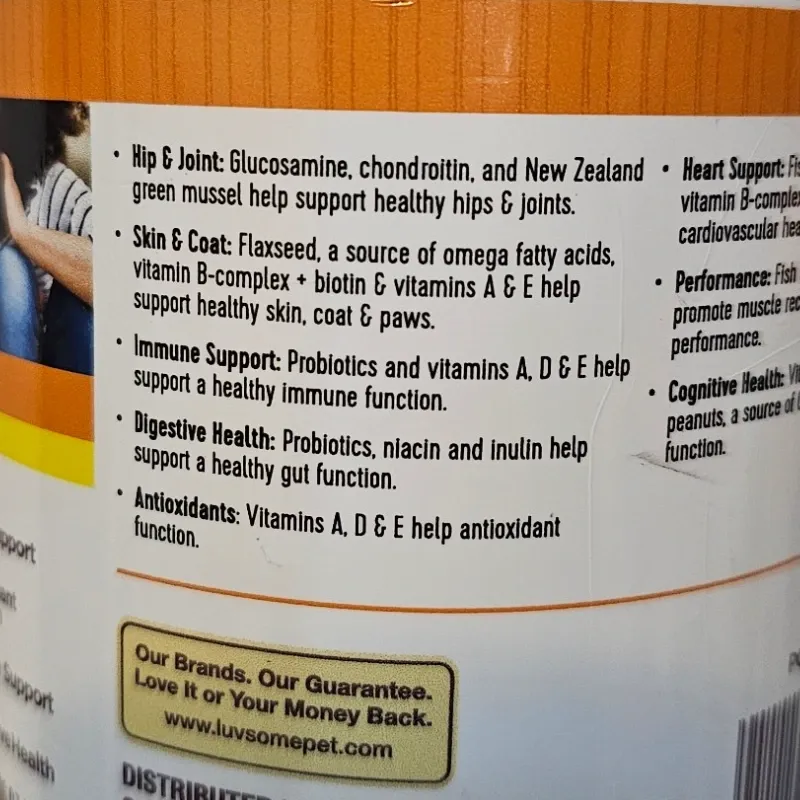 Luvsome 8-in-1 Chicken Flavor Wellness Bites 60 tab