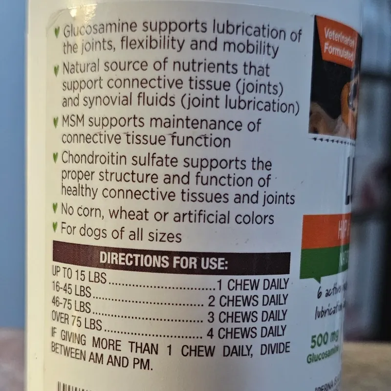  Luvsome Hip & Joint Duck Flavor Chews 50 tab