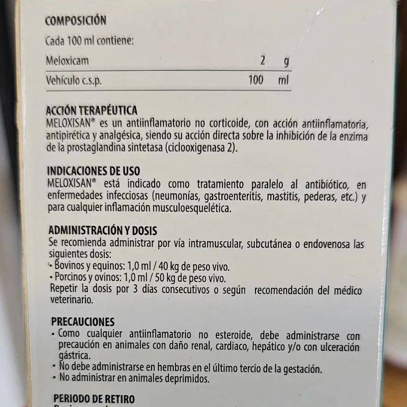 MELOXISAN 100 ML (Antiinflamatorio no esteroideo)
