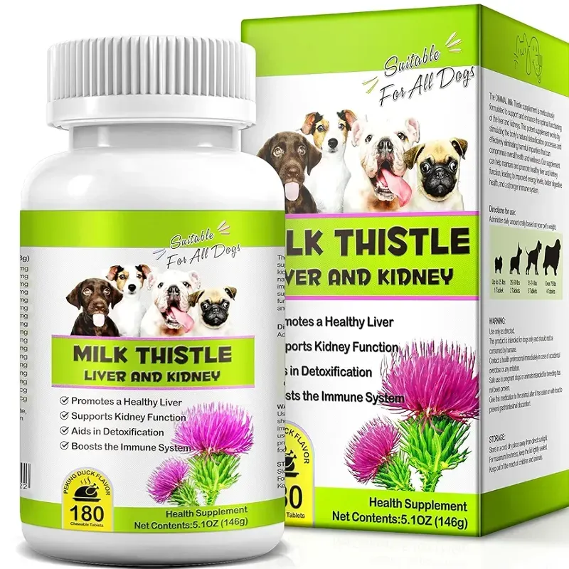 MILK THISTLE PROBIOTICO PARA PERROS 180 TAB