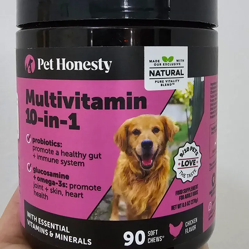 MULTIVITAMINAS 10 EN 1 PET HONESTY 90 MASTICABLES 
