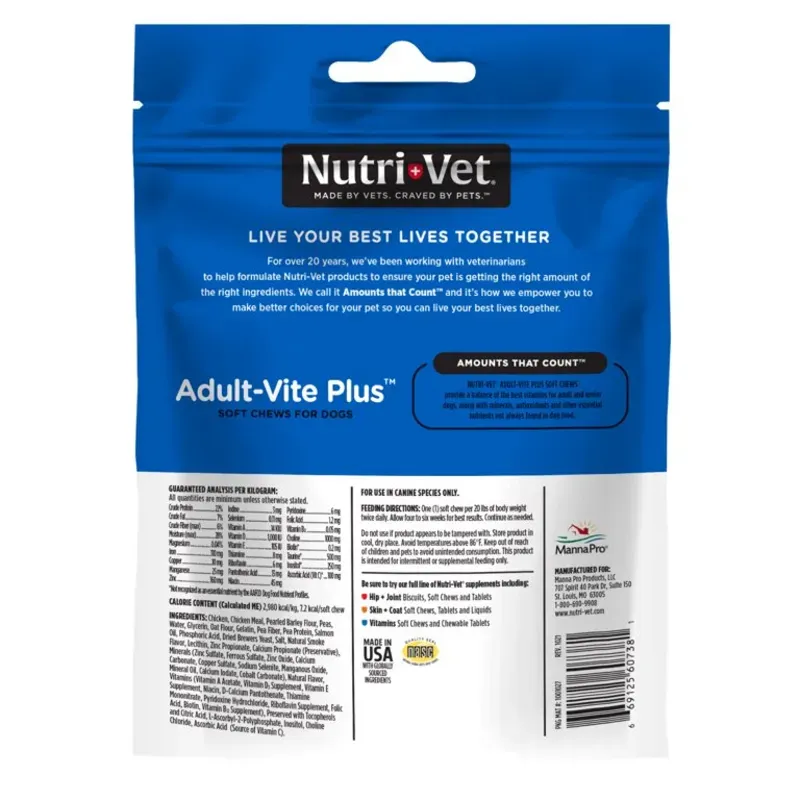 NUTRI-VET ADULT-VITE PLUS 70 TAB