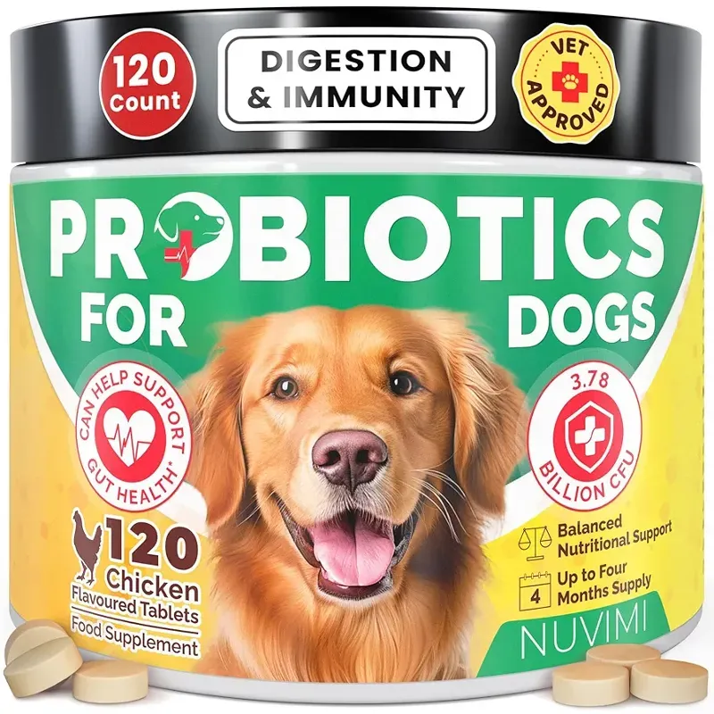 NUVIMI PROBIOTICOS PARA PERROS 120 TABLETAS 