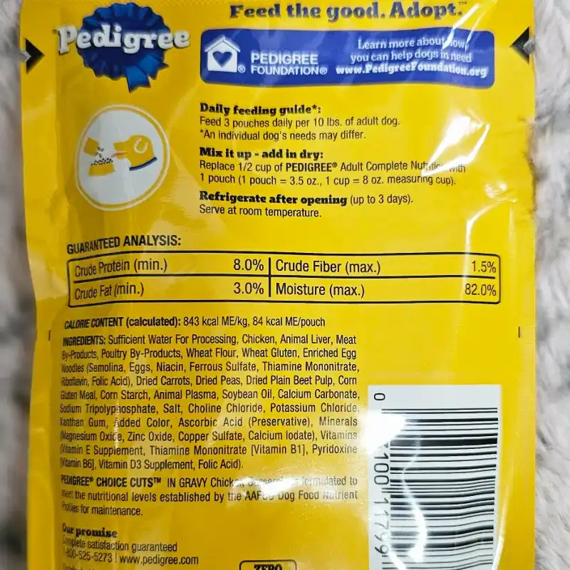 PEDIGREE CHICKEN CASSEROLE 100 g (Trozos de Pollo en Salsa Gravy)