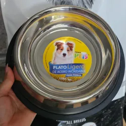 PLATO ANTIDESLIZANTE DE ACERO INOXIDABLE 32 OZ