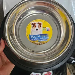 PLATO ANTIDESLIZANTE DE ACERO INOXIDABLE 64 OZ