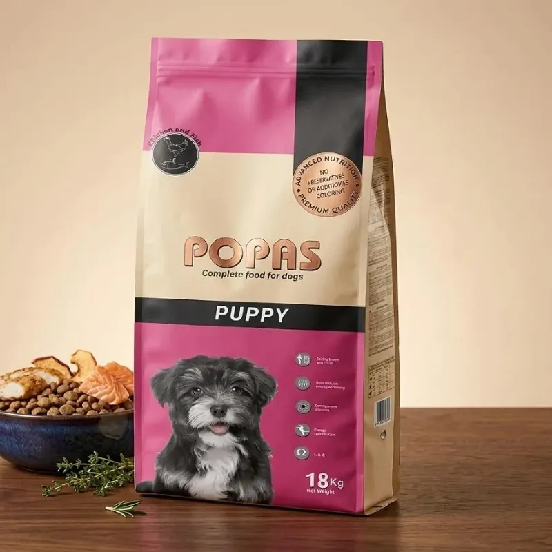 POPAS PIENSO PARA CACHORROS 18 KG (POLLO Y ATÚN)