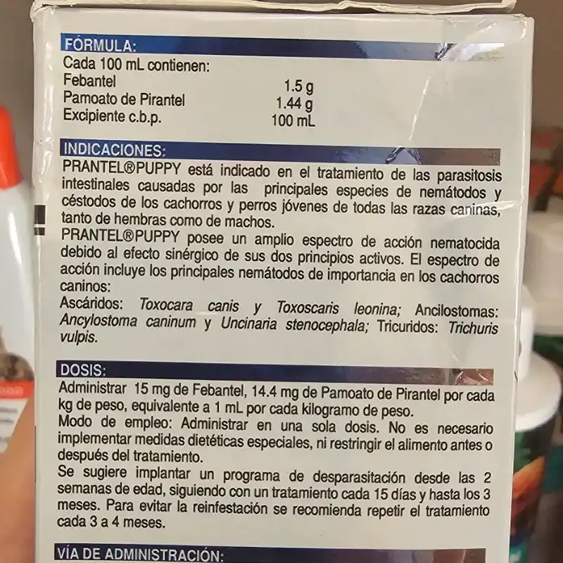 PRANTEL PUPPY (Febantel, Pirantel) 150 ML
