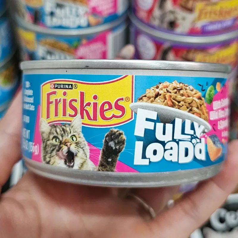 PURINA FRISKIES FULLY LOAD'D 5.5 oz (Salmón, Arroz Salvaje, Zanahorias y Espinaca en Salsa)