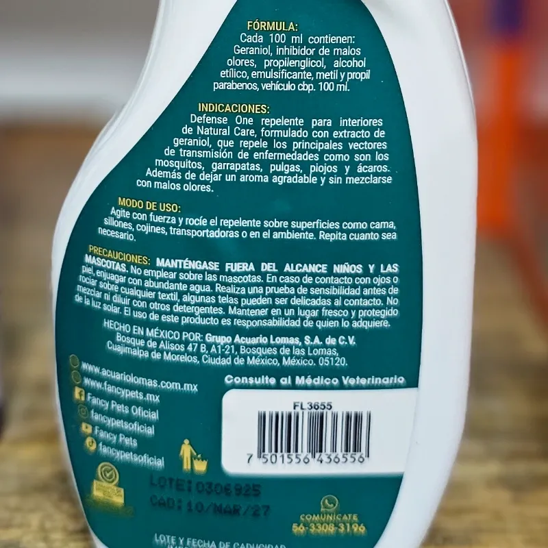 REPELENTE PARA HOGARES CON PERROS Y GATOS 250 ML