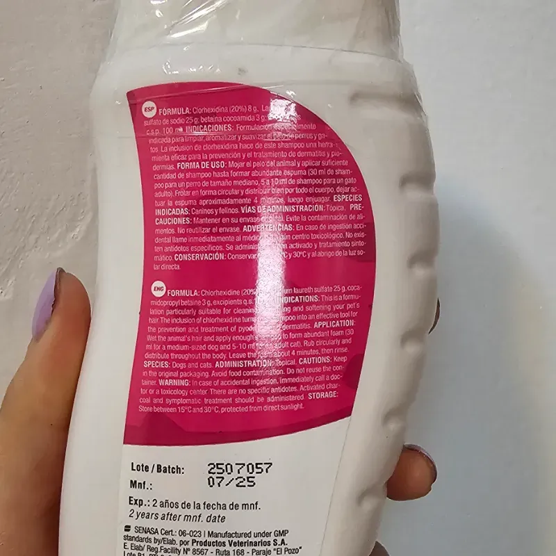 SHAMPOO ZOOVET CLORHEXIDINA 350 ML