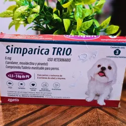 SIMPÁRICA TRÍO 6 MG (2.5- 5 KG)