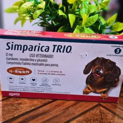 SIMPÁRICA TRÍO 12 MG (5- 10 KG)