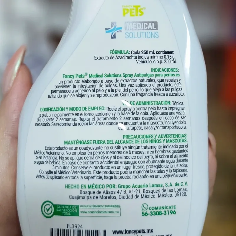 SPRAY ANTIPULGAS PARA PERROS 250 ML