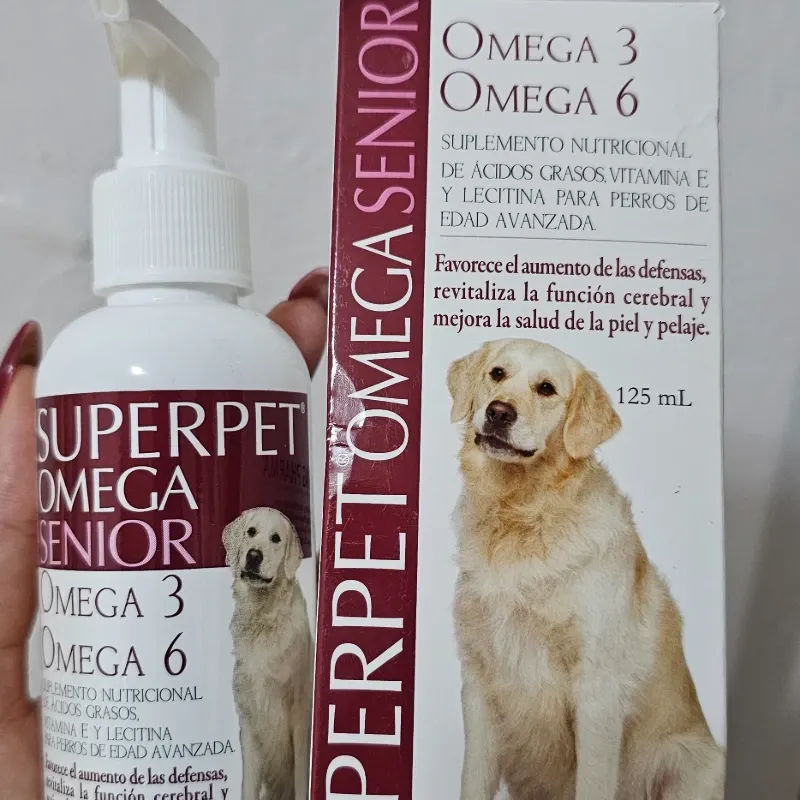 SUPERPET OMEGA SENIOR 125 ML (Omega 6 y Omega 3, Vitamina E y Lecitina)