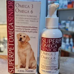 SUPERPET OMEGA SENIOR 125 ML (Omega 6 y Omega 3, Vitamina E y Lecitina)