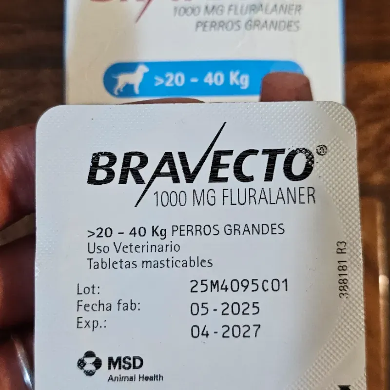 BRAVECTO 1000 MG (20-40 KG) FLURALANER 