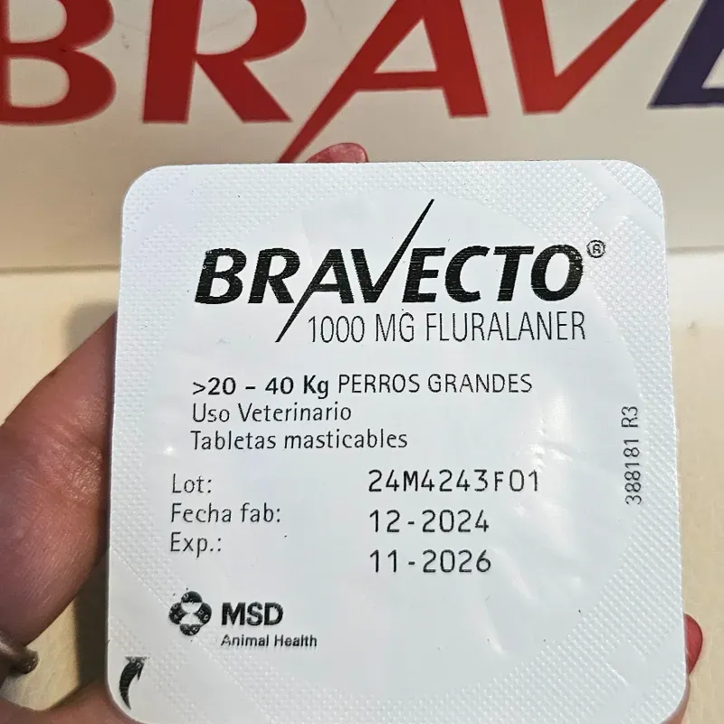 BRAVECTO 1000 MG (20-40 KG) FLURALANER 