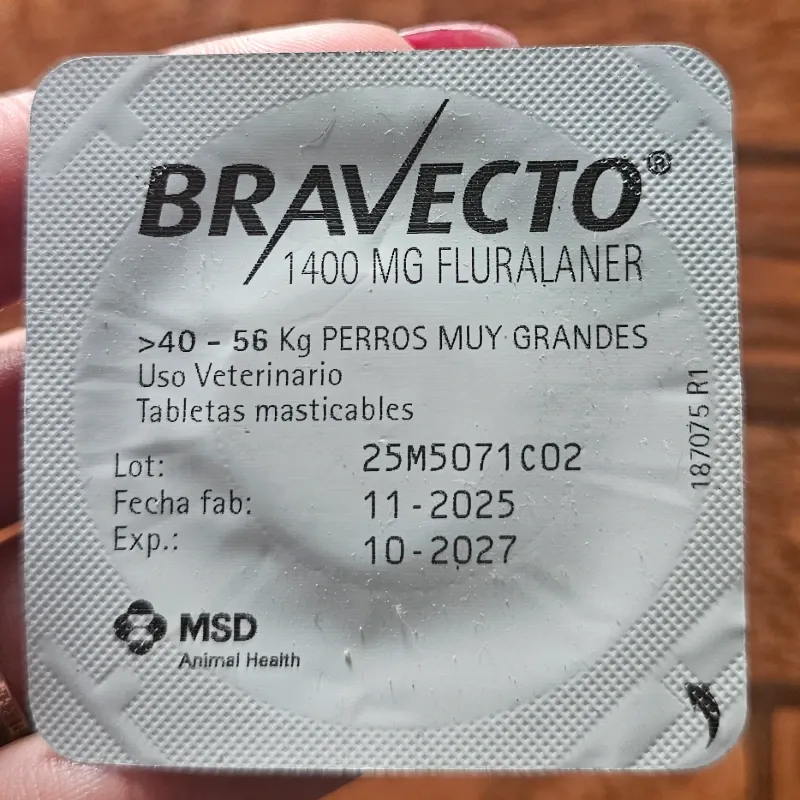 Bravecto para Perros Gigantes (40 a 56 kg) - Pastilla Masticable