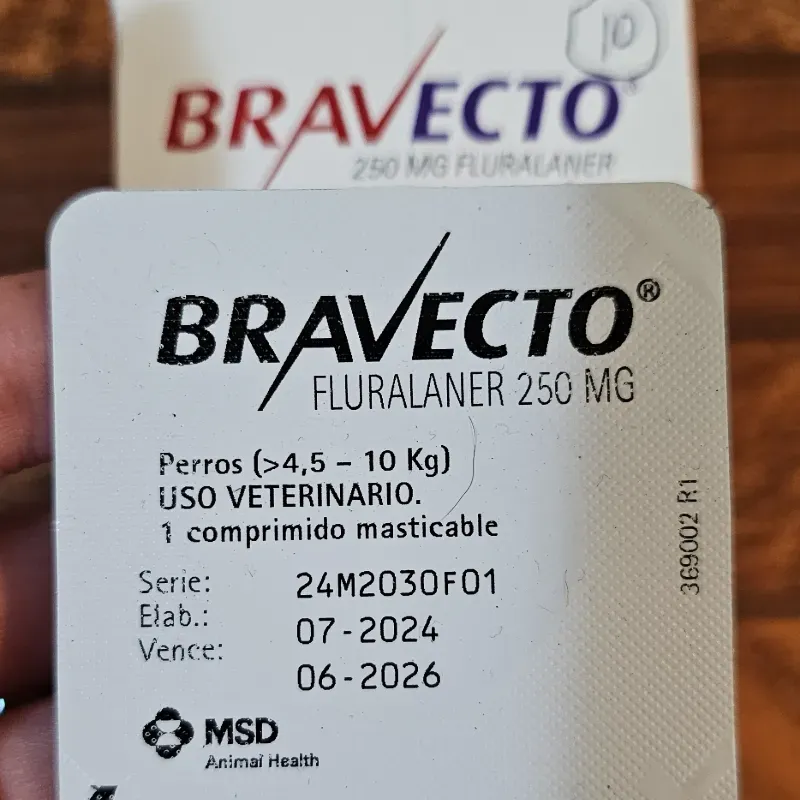 BRAVECTO 250 MG (4.5-10 KG) FLURALANER 
