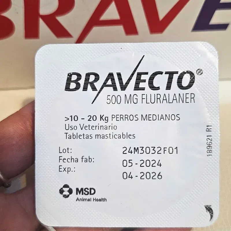 BRAVECTO 500 MG (10-20 KG) FLURALANER 