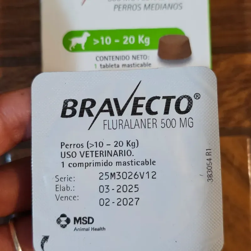 BRAVECTO 500 MG (10-20 KG) FLURALANER 