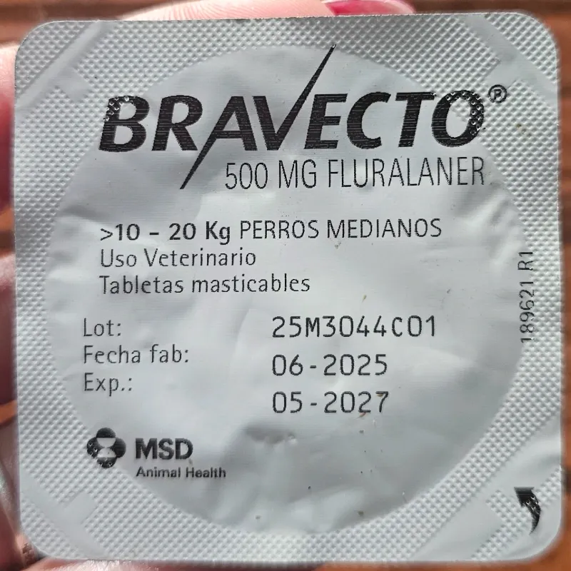 Bravecto para Perros Medianos (10 a 20 kg) - Pastilla Masticable