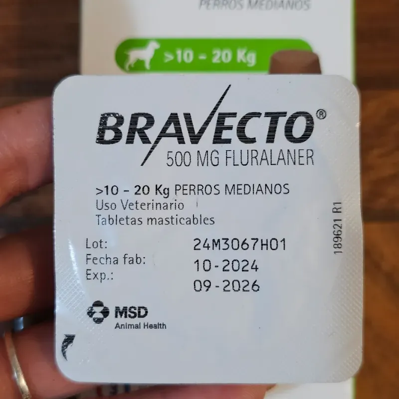 BRAVECTO 500 MG (10-20 KG) FLURALANER 