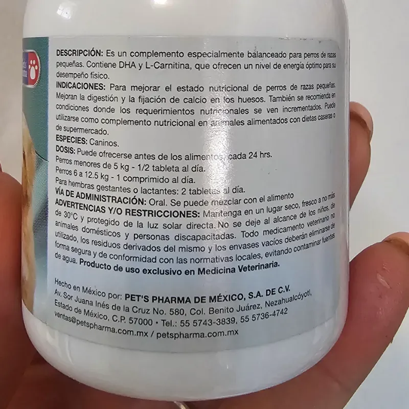 VITHA-TABS MULTIVITAMINICO RAZAS PEQUEÑAS