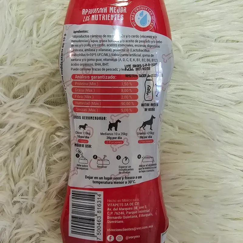 VORY SALUD INTESTINAL (Sabor Res) 260 g