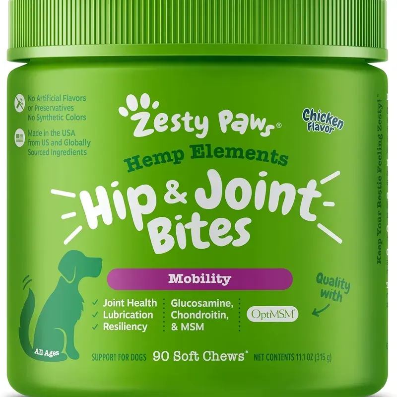 Zesty Paws Hip and Joint Mobility 90 masticables